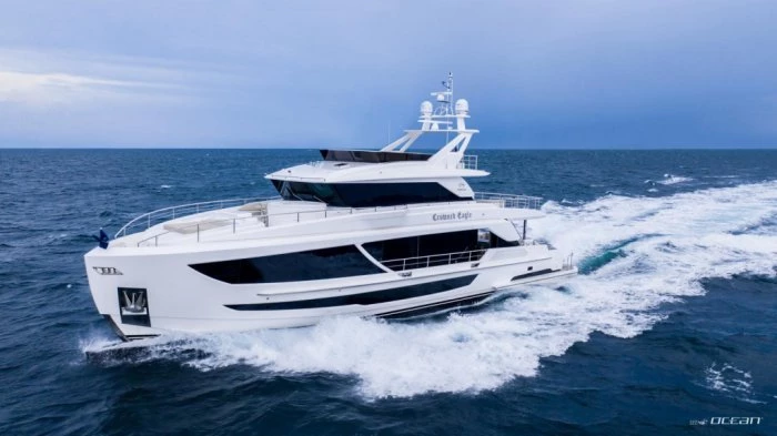 CROWNED EAGLE Horizon FD92 - jump on board for a first look | News | Luxury Yachts Charter